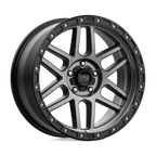 Kmc Km544 Mesa 17X9 -12 Satin Black W/ Gray Tint