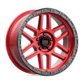 Kmc Km544 Mesa 20X9 +0 Candy Red W/ Black Lip