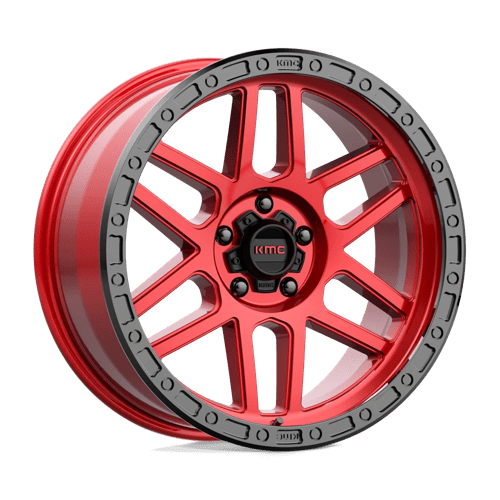 Kmc Km544 Mesa 20X9 +0 Candy Red W/ Black Lip