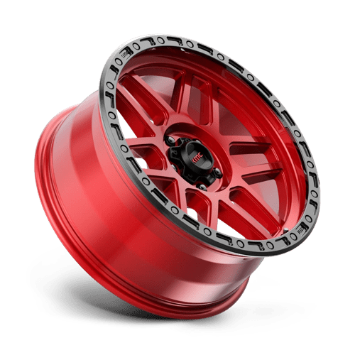 Kmc Km544 Mesa 18X9 +18 Candy Red W/ Black Lip