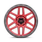 Kmc Km544 Mesa 20X9 +0 Candy Red W/ Black Lip