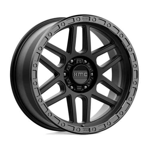 Kmc Km544 Mesa 20X9 +0 Satin Black W/ Gloss Black Lip