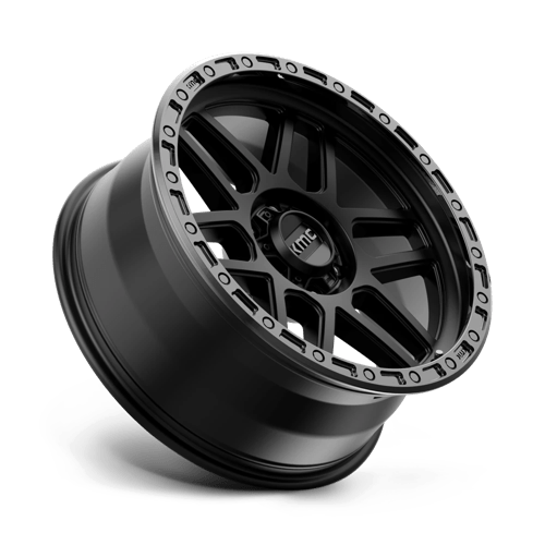 Kmc Km544 Mesa 17X8.5 +0 Satin Black W/ Gloss Black Lip