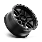 Kmc Km544 Mesa 17X8.5 +0 Satin Black W/ Gloss Black Lip