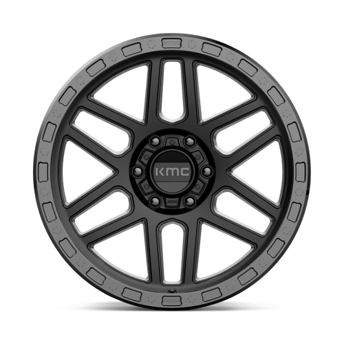 Kmc Km544 Mesa 20X9 +0 Satin Black W/ Gloss Black Lip