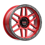 Kmc Km544 Mesa 20X9 +0 Candy Red W/ Black Lip