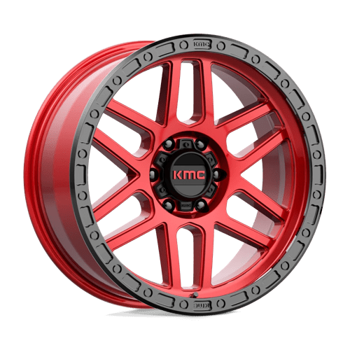 Kmc Km544 Mesa 20X9 +0 Candy Red W/ Black Lip