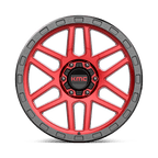 Kmc Km544 Mesa 20X9 +0 Candy Red W/ Black Lip