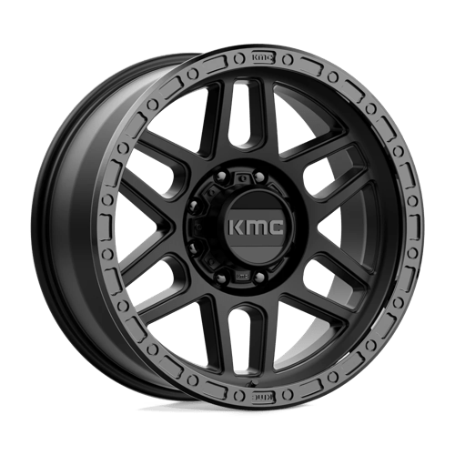 Kmc Km544 Mesa 20X9 +0 Satin Black W/ Gloss Black Lip