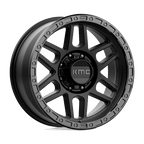 Kmc Km544 Mesa 20X9 +0 Satin Black W/ Gloss Black Lip