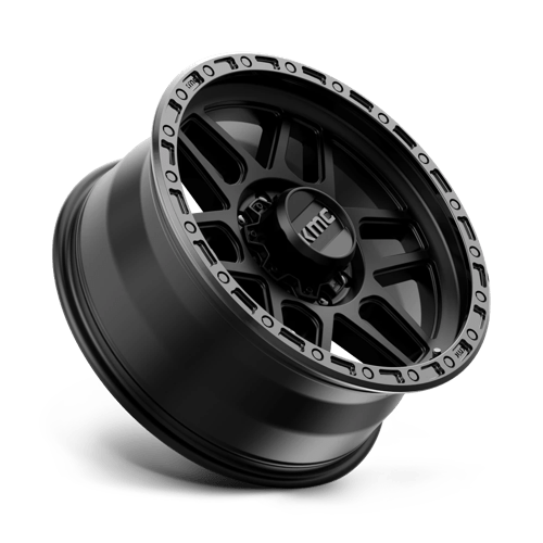 Kmc Km544 Mesa 20X9 +0 Satin Black W/ Gloss Black Lip