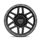 Kmc Km544 Mesa 20X9 +0 Satin Black W/ Gloss Black Lip