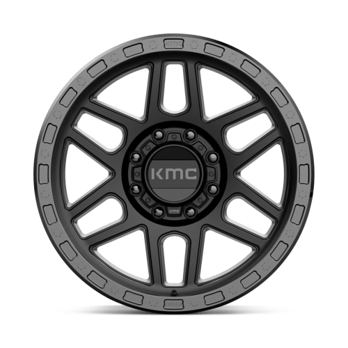 Kmc Km544 Mesa 20X9 +0 Satin Black W/ Gloss Black Lip
