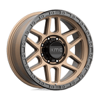 Kmc Km544 Mesa 17X9 -12 Matte Bronze W/ Black Lip