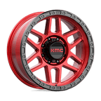 Kmc Km544 Mesa 20X9 +0 Candy Red W/ Black Lip