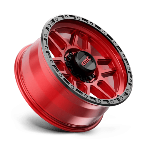 Kmc Km544 Mesa 20X9 +0 Candy Red W/ Black Lip