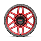 Kmc Km544 Mesa 20X9 +0 Candy Red W/ Black Lip
