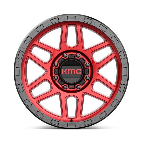 Kmc Km544 Mesa 20X9 +0 Candy Red W/ Black Lip