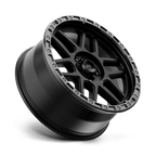 Kmc Km544 Mesa 18X9 +18 Satin Black W/ Gloss Black Lip