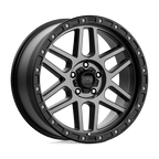 Kmc Km544 Mesa 17X9 +18 Satin Black W/ Gray Tint