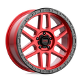 Kmc Km544 Mesa 18X9 +18 Candy Red W/ Black Lip