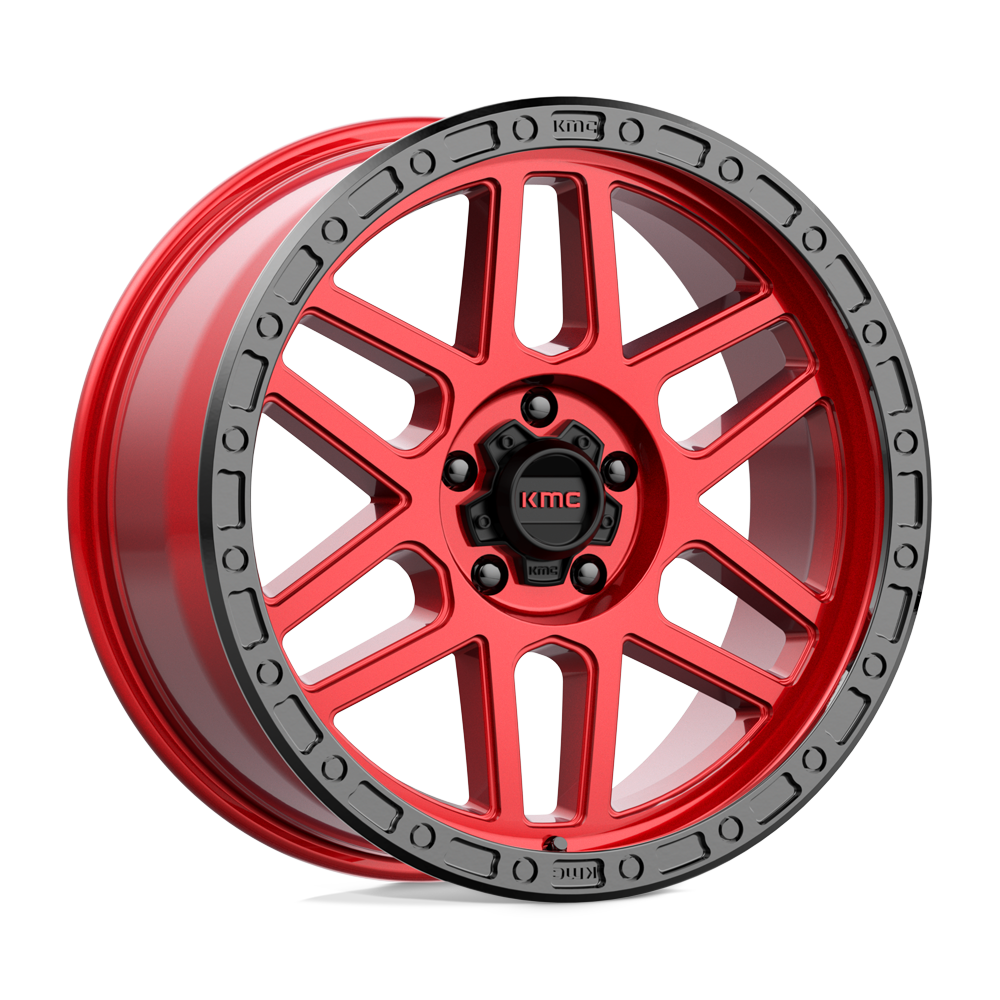 Kmc Km544 Mesa 20X9 +0 Candy Red W/ Black Lip