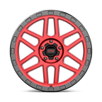 Kmc Km544 Mesa 17X9 -12 Candy Red W/ Black Lip