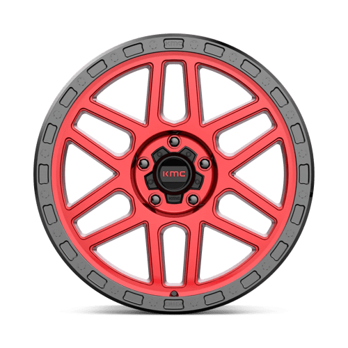 Kmc Km544 Mesa 17X9 -12 Candy Red W/ Black Lip