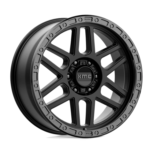 Kmc Km544 Mesa 20X9 +18 Satin Black W/ Gloss Black Lip