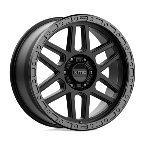 Kmc Km544 Mesa 20X9 +18 Satin Black W/ Gloss Black Lip