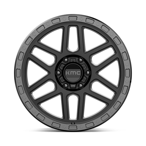 Kmc Km544 Mesa 17X9 +18 Satin Black W/ Gloss Black Lip