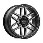 Kmc Km544 Mesa 17X9 +18 Satin Black W/ Gray Tint