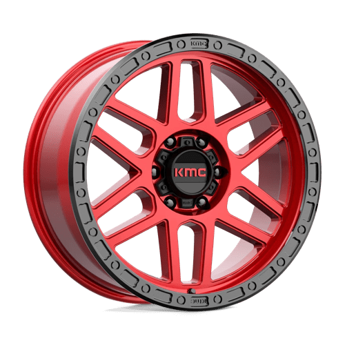 Kmc Km544 Mesa 20X9 +18 Candy Red W/ Black Lip