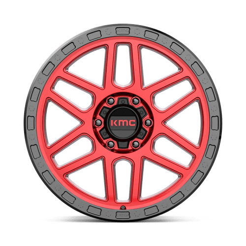 Kmc Km544 Mesa 20X9 +18 Candy Red W/ Black Lip
