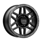 Kmc Km544 Mesa 20X9 +18 Satin Black W/ Gloss Black Lip