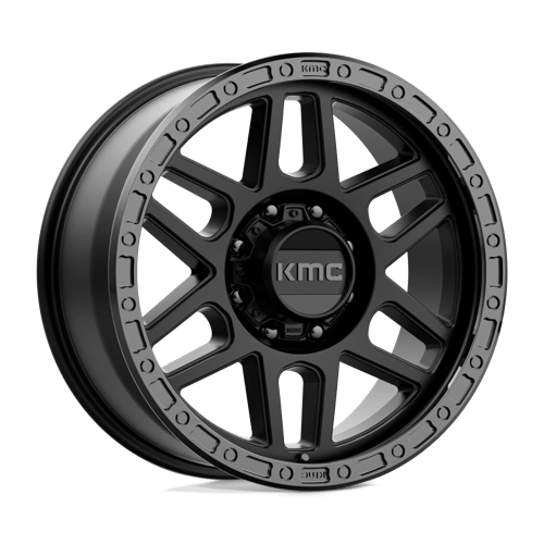 Kmc Km544 Mesa 20X9 +18 Satin Black W/ Gloss Black Lip