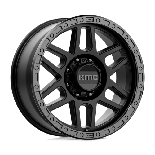 Kmc Km544 Mesa 17X9 +18 Satin Black W/ Gloss Black Lip