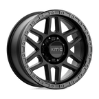 Kmc Km544 Mesa 20X9 +18 Satin Black W/ Gloss Black Lip
