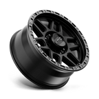 Kmc Km544 Mesa 20X9 +18 Satin Black W/ Gloss Black Lip