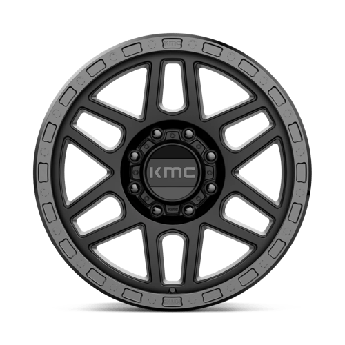 Kmc Km544 Mesa 20X9 +18 Satin Black W/ Gloss Black Lip