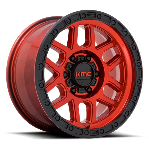 Kmc Km544 Mesa 20X9 +0 Candy Red W/ Black Lip