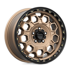 Kmc Km545 Trek 17X9 +0 Matte Bronze W/ Black Lip