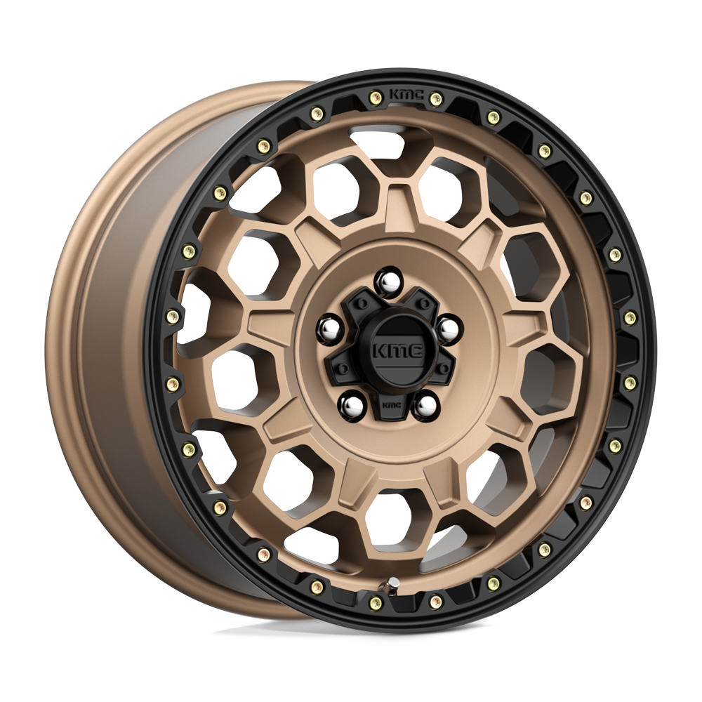 Kmc Km545 Trek 17X9 +0 Matte Bronze W/ Black Lip