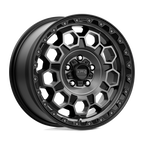 Kmc Km545 Trek 17X8 +20 Satin Black W/ Gray Tint