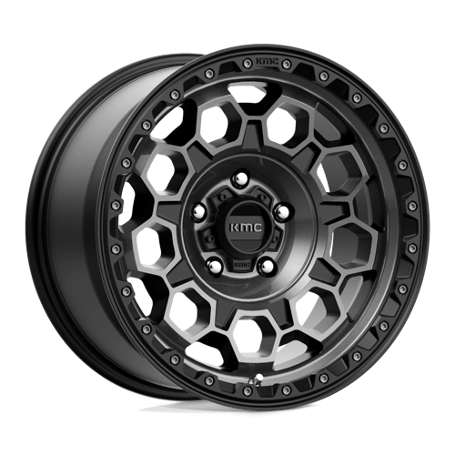 Kmc Km545 Trek 17X9 +0 Satin Black W/ Gray Tint
