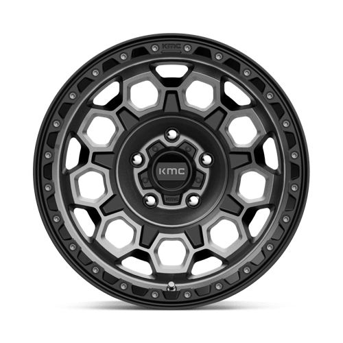 Kmc Km545 Trek 17X9 +0 Satin Black W/ Gray Tint