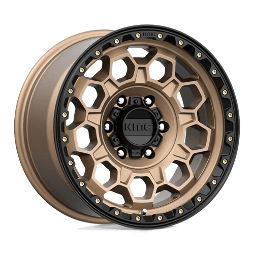 Kmc Km545 Trek 17X9 +0 Matte Bronze W/ Black Lip