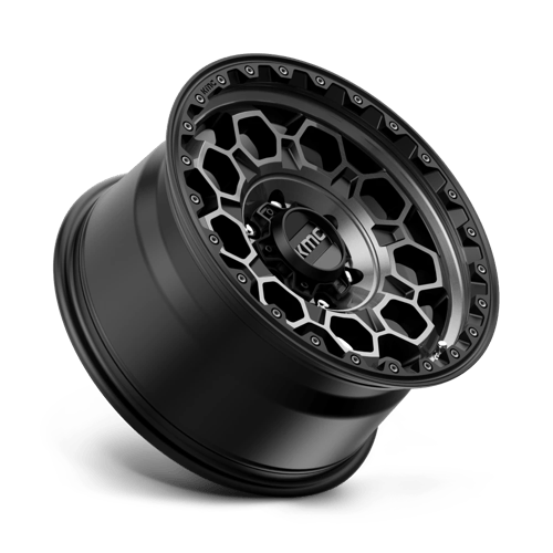 Kmc Km545 Trek 17X9 +0 Satin Black W/ Gray Tint