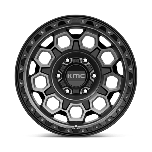 Kmc Km545 Trek 17X9 +0 Satin Black W/ Gray Tint
