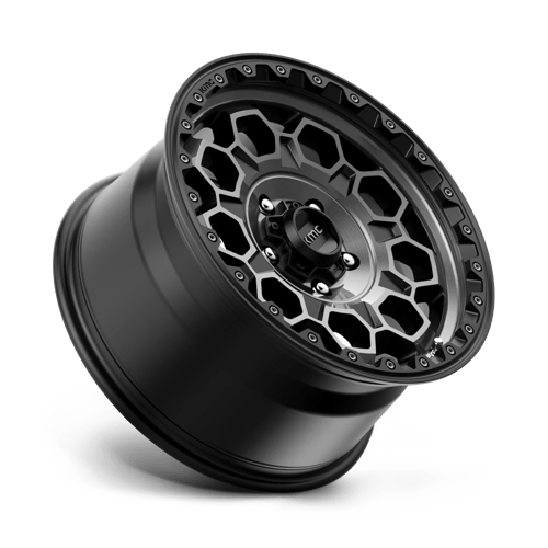 Kmc Km545 Trek 17X9 +18 Satin Black W/ Gray Tint